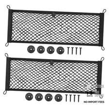 2PCS 25x75cm/9.8x29.5in Cargo Storage Net, 9.8 x 29.5 inches Mounting Screws