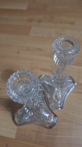 Tiffany & Co Crystal Dolphin Fish Candlesticks Holders 8 1/4” Tall - Picture 4 of 8