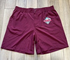 Burlebo Everyday Performance Shorts Men XL Stretch Lightweight Garnet 7 NWT