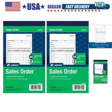 Customizable 2-Part Carbonless Sales Order Book - Perfect for Small Businesses