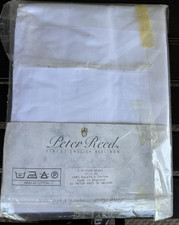 Peter Reed Crib Sheet White Fitted England Egyptian Cotton NIP NOS RARE Nelson