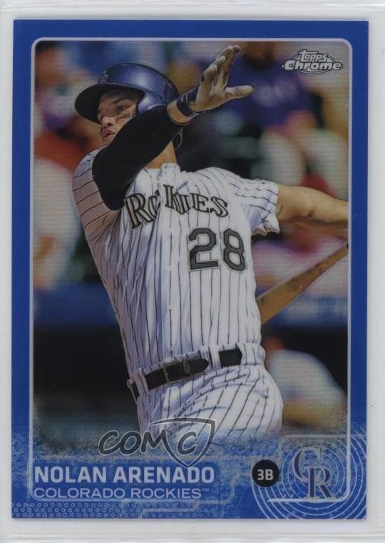 2015 Topps Chrome Blue Refractor 92/150 Nolan Arenado #66 yl0