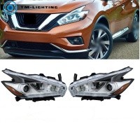 For 2015-2018 Nissan Murano Headlights Chrome Housing w/LED DRL Left+Right Side