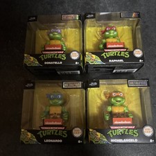 Nickelodeon Teenage Mutant Ninja Turtles Set Of 4 Jada Metalfigs NEW DIE-CAST