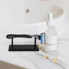 2 Pcs Double Edge Razor Holder Portable Stand Barber Tools Accessories