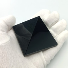 Obsidian Pyramide 6 cm - Echter Naturstein - Deko & Geschenk