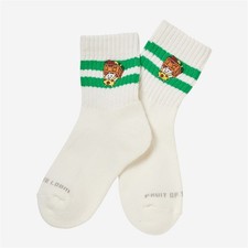 PONOS The Battle Cats Kids Socks FTL Nyankomura Green 19-24cm Japan