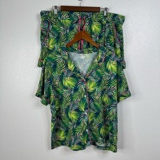 Lands  End Tropical Leaf Pajama Set Size Xlarge