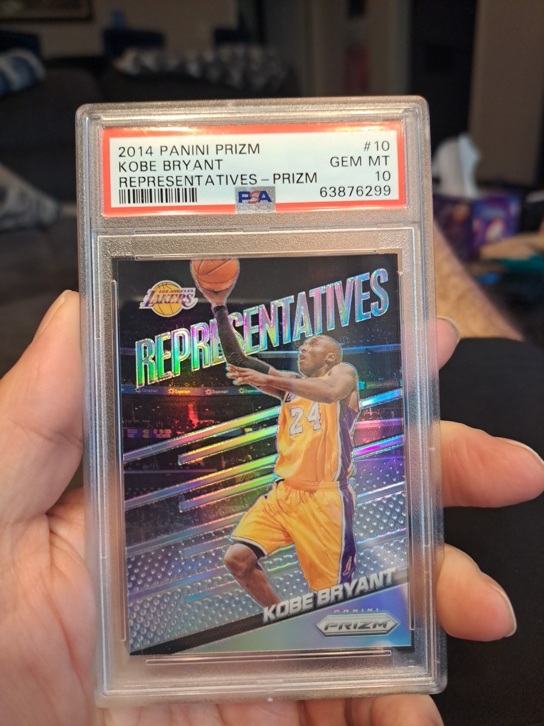 2014 PRIZM REPRESENTATIVES KOBE BRYANT.............PSA 10 GEM MINT