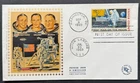 AtoZ. 1969 Moon Landing FDC with Scarce French Deposee Silk Cachet