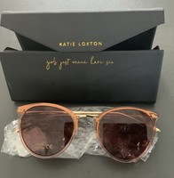 Women's Katie Loxton Santorini Taupe Gradient Wide Cat Eye Sunglasses 