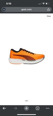 PUMA Deviate Nitro 2 'Ultra Orange' Size 10 Running Shoes Sneakers