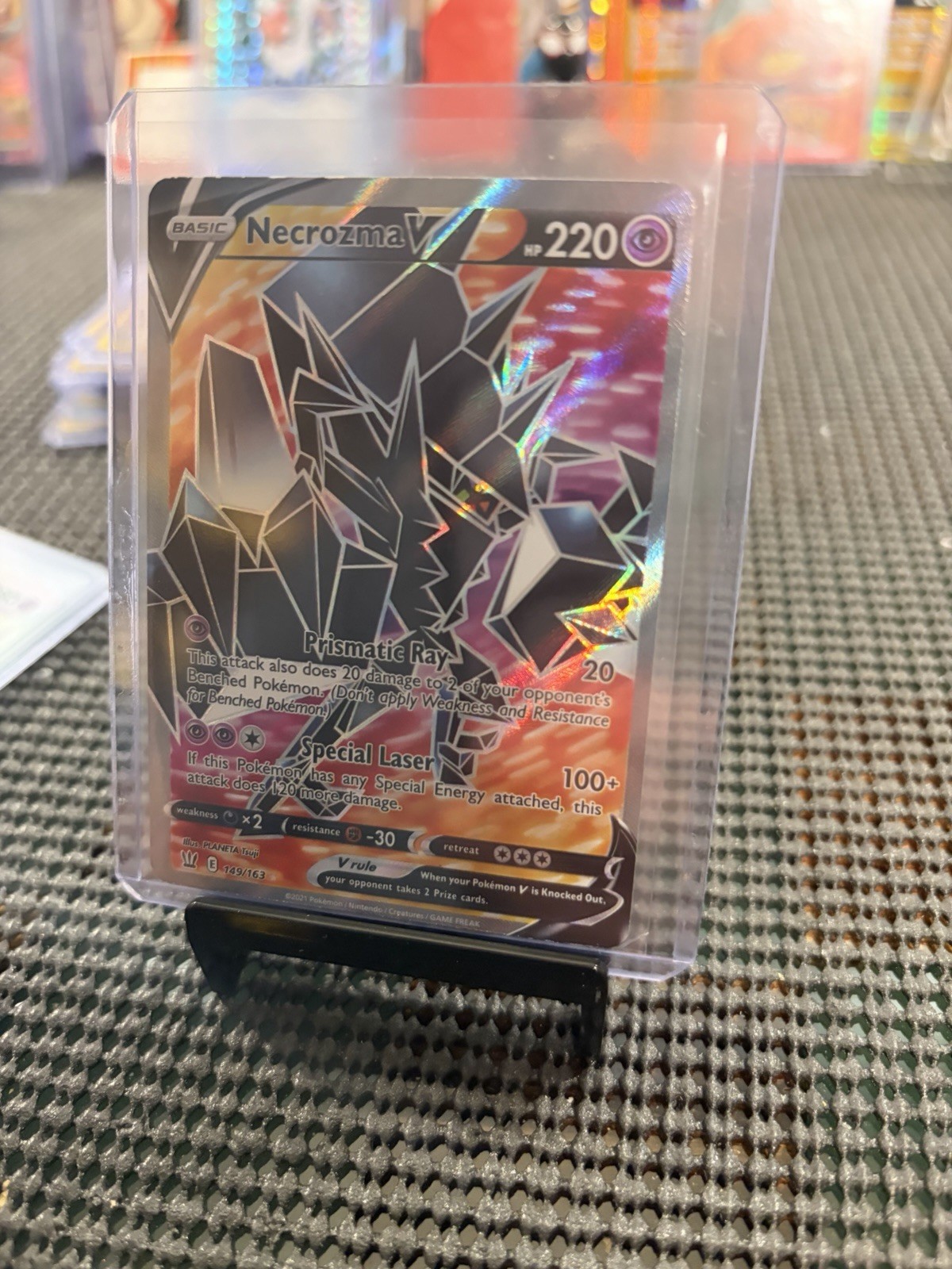 Pokémon Necrozma v TCG Full Art Ultra Rare Holo Card 149/163 Battle Styles