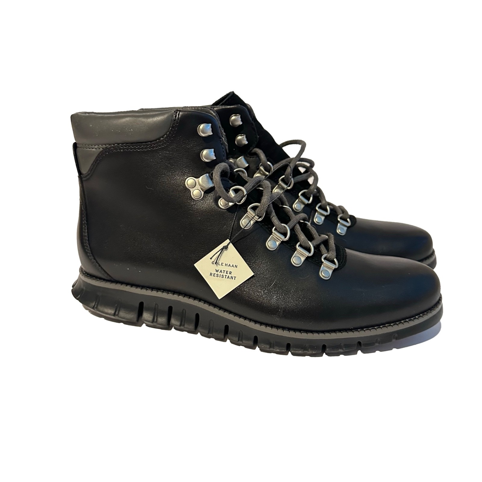 Cole Haan Zerogrand Hiker Casual Dress Boots Men's SZ 10 Black Leather C35594