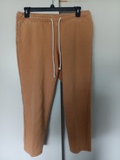 Universal Thread Women's Brown Solid Drawstring Elastic Waist Pants Size M