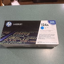 HP 124A Cyan LaserJet Toner Cartridge - Q6001A Genuine Expired Sealed