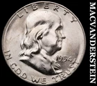 1954-S Silver Franklin Half Dollar - Choice G Brilliant Unc++++  Lustrous  #i144