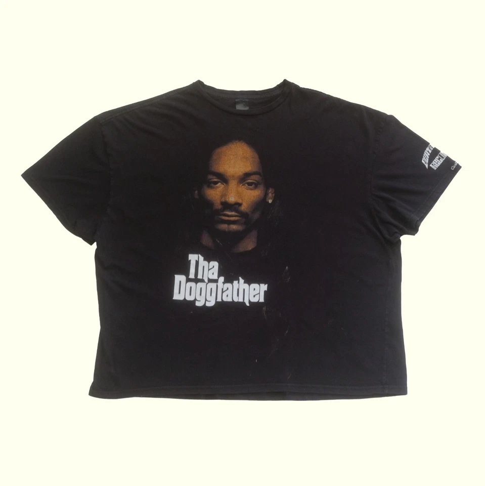 CAMISETA GRÁFICA CROOKS & CASTLES DE COLECCIÓN Y2K SNOOP DOGG THA DOGGFATHER RAP TALLA 3XL Foto 2 de 4