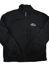G-III NFL Baltimore Ravens Full Zip Training Jacket Size XL in Black