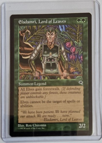 1997 Magic the Gathering Tempest Eladamri, Lord of Leaves Expansion/Rare