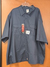Size 5XL - Dickies Original Fit Men's Shirt Navy