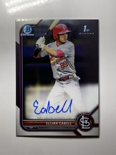 2022 Bowman Chrome Prospect Autographs #CPAEC Elijah Cabell Auto 