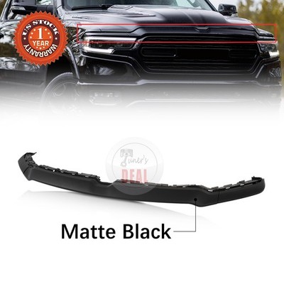 Fit 2019-22 Dodge Ram 1500 Plastic Front Upper Grille Trim Molding Matt Black