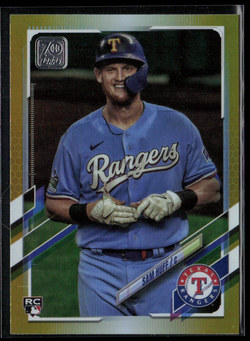 2021 Topps #654 Sam Huff Gold Foil RC