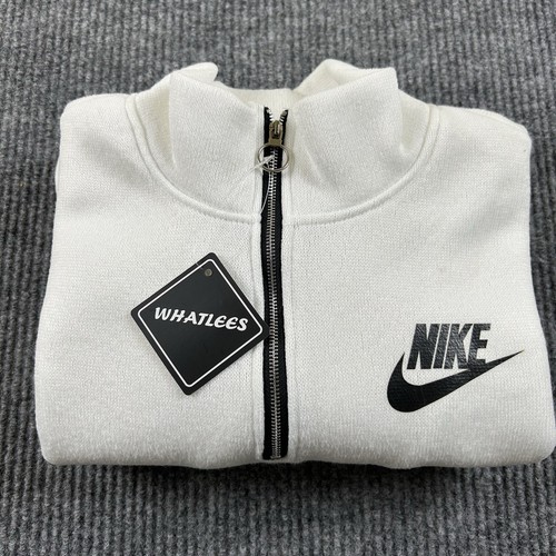 Nike Mens XL Tech Fleece 1/4 Zip Pullover Sweatshirt White New - Picture 11 of 11
