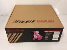 Roller Derby Trac Star Girls Adjustable Quad Roller Skates Size 3-6 Pink