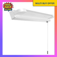 7W LED Bathroom Mirror Light with Pull Cord Switch, IP44 Waterproof Bathroom Wal