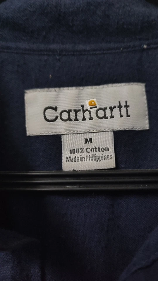 Carhartt Formal Shirt – Rare Navy Blue (Size L) - Image 4 of 4