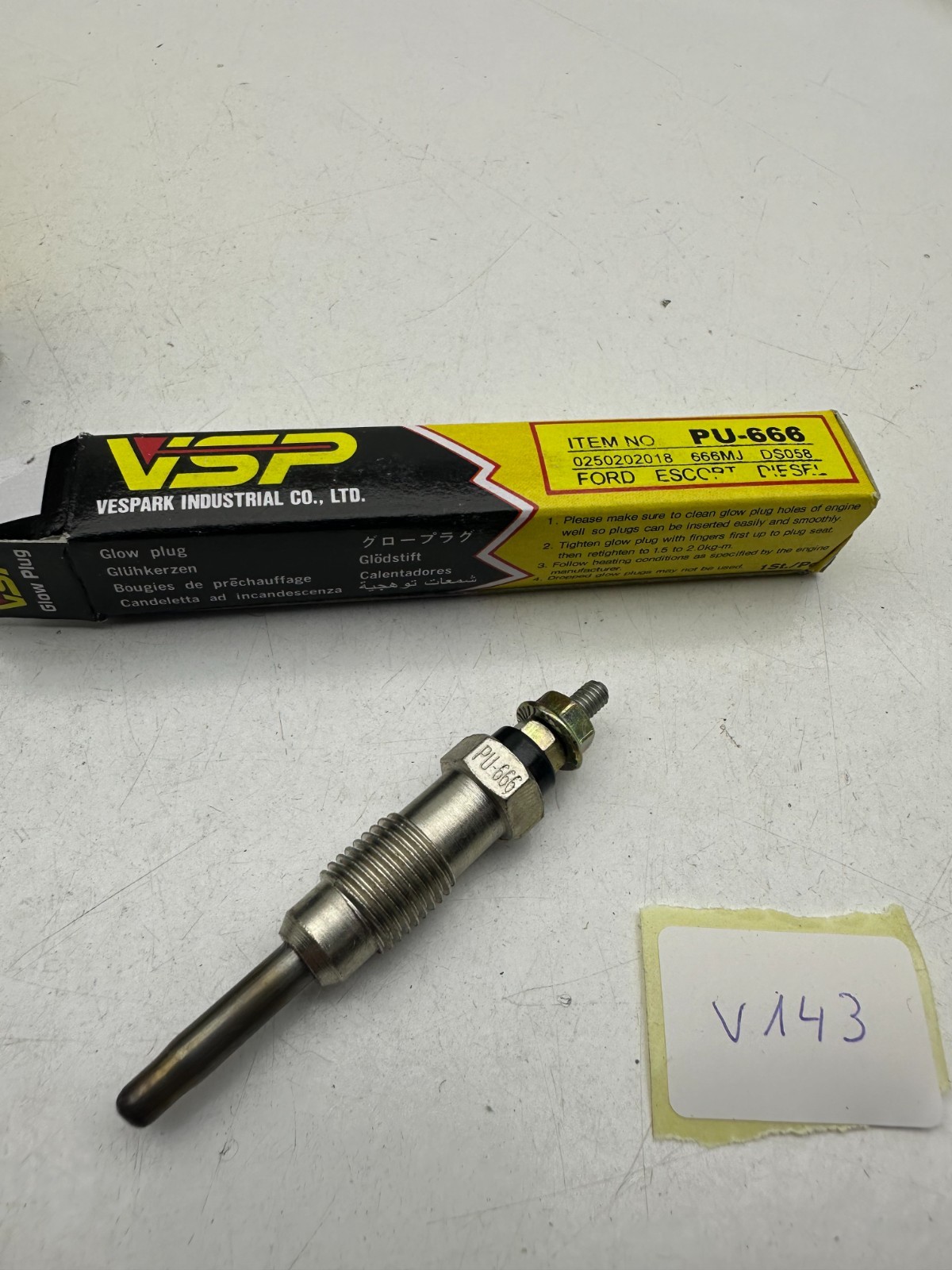5x Glow plug PU666 0250202018 Ford Sierra II Escort IV V VI Fiat Ducato 230 2.5