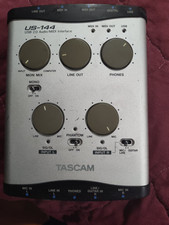 TASCAM US-144 USB 2.0 Audio Recording Midi Interface UNTESTED