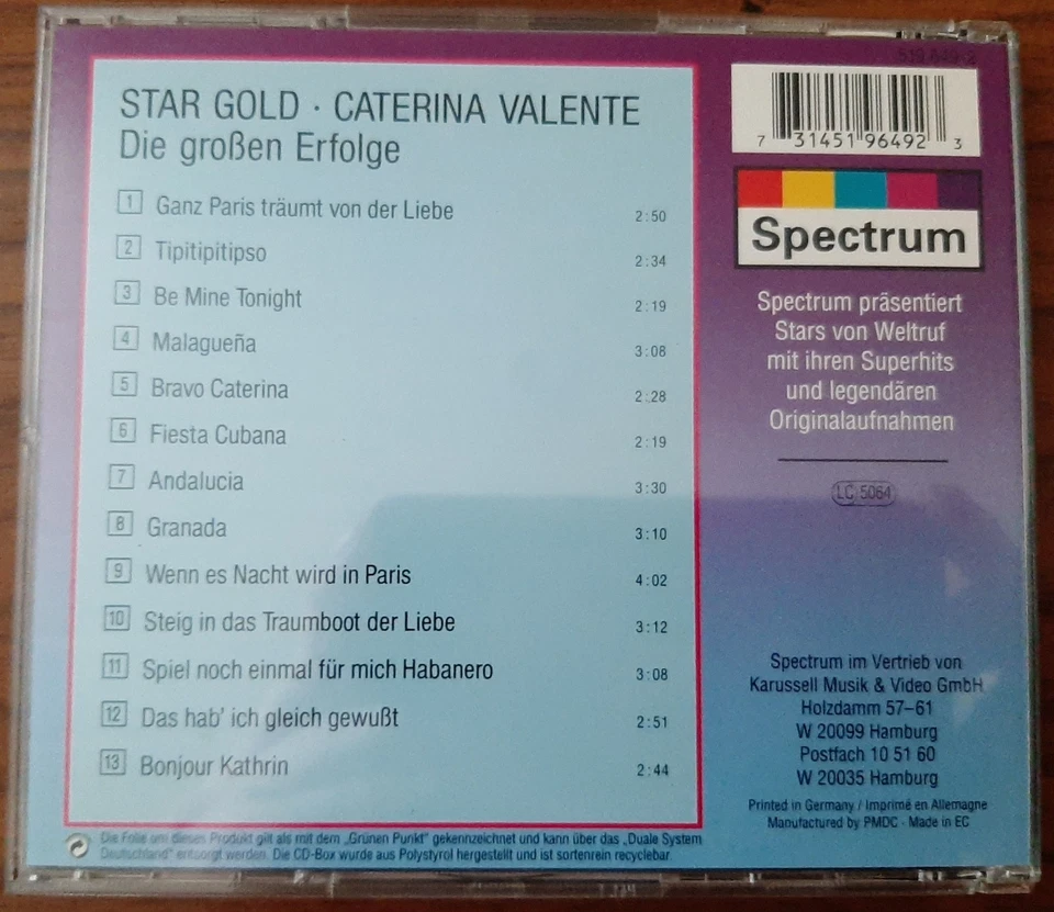Star Gold: Caterina Valente - Die großen Erfolge - Bild 2 von 2