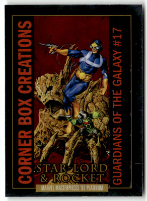2024 Skybox Marvel Masterpieces '92 CB-4 Star Lord & Rocket Corner Box Creations