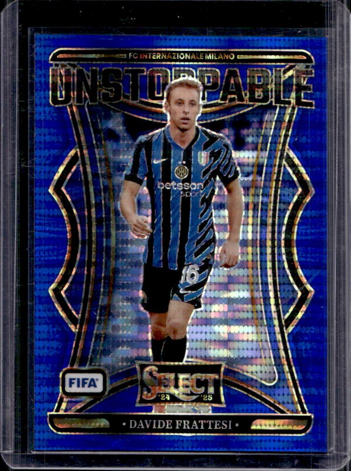 2024-25 Select FIFA Davide Frattesi Unstoppable Blue Pulsar #11