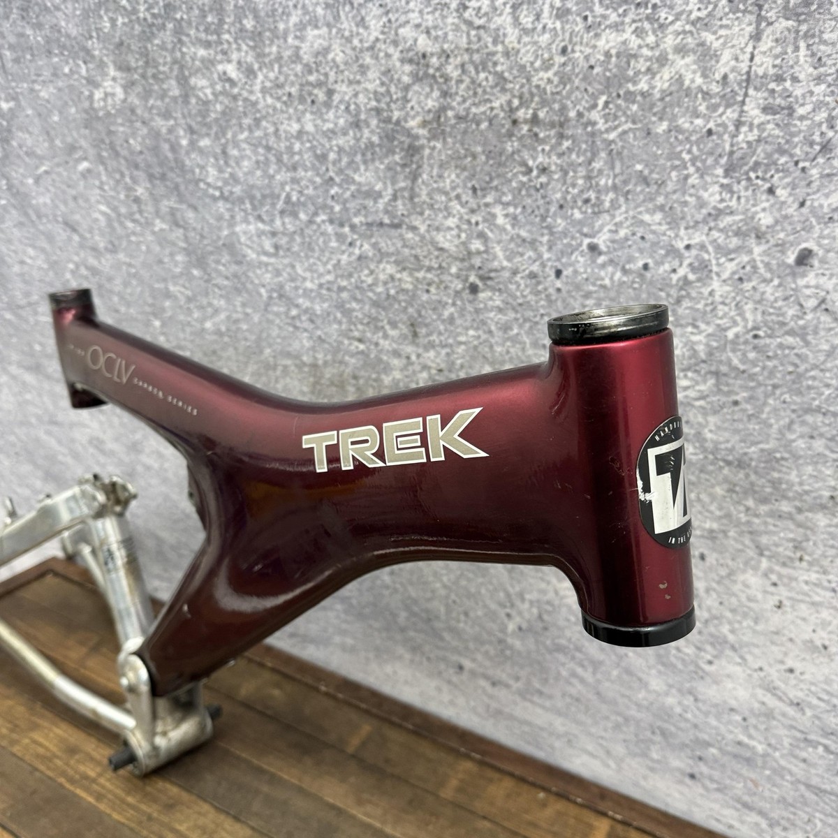 土日値引【貴重】最終改良型TREK Y22 OCLV カーボンフレーム　トレック Vintage Trek Y22 OCLV Carbon Full Suspension Frame 17in Red 26in