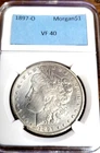 1897 O Morgan Dollar VF Nice coin-clean cheek -LOOK!