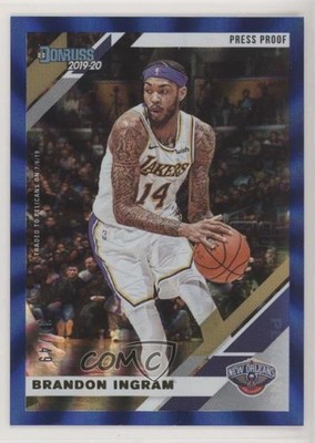 2019-20 Panini Donruss Press Proof Blue Laser /49 Brandon Ingram #127 5ox