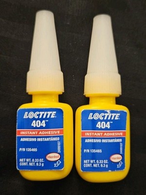 Loctite 404 Instant Adhesive  0.33 Oz  9.3g   135465   2 BOTTLES!