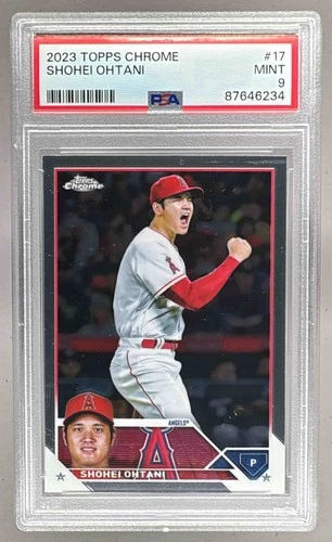 87646234 Shohei Ohtani 2023 Topps Chrome #17 PSA 9