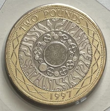 Great Britain 2 Pounds 1997 - British Industry from Iron Age to Today - BU
