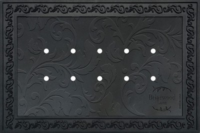 Briarwood Lane Outdoor Rubber Doormat Tray Floral Design