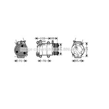 Kompressor Klimaanlage Klimakompressor für Volvo V50 S40 II C30 MS MW
