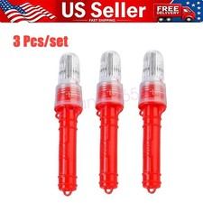 Electronic Boat Flare Boat Flares Safety Kit Signals 3Pcs Coast Guard Approved/