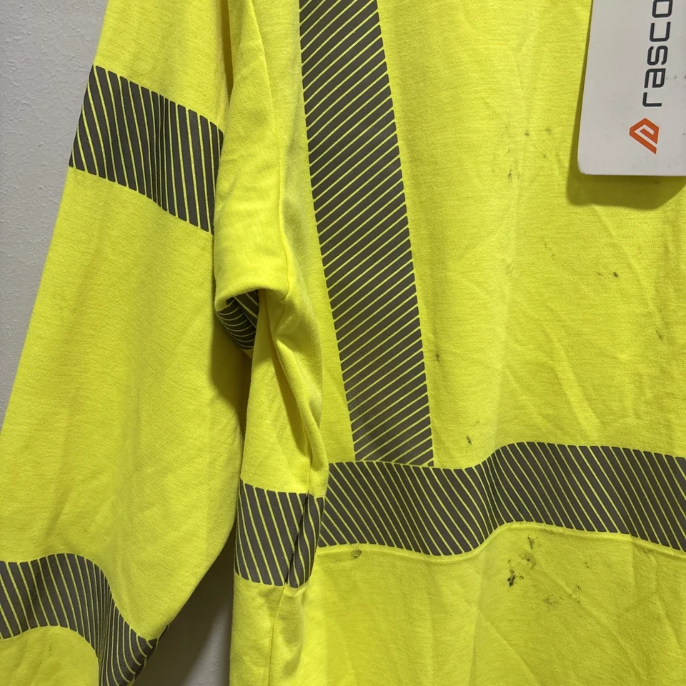 Camisa de trabajo Rasco FR de alta visibilidad con ribete segmentado manga larga para hombre - FR0337YH talla L Foto 3 de 4