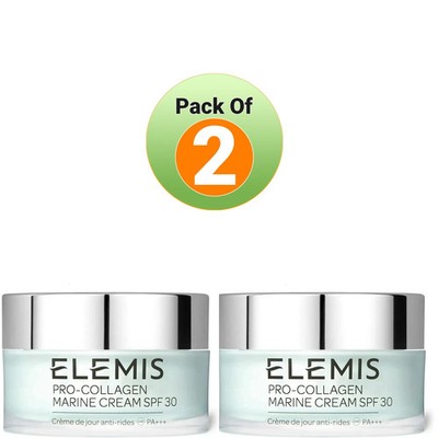 ELEMIS Pro-Collagen Marine Cream SPF 30   1.6 oz free shipping (2 pack)