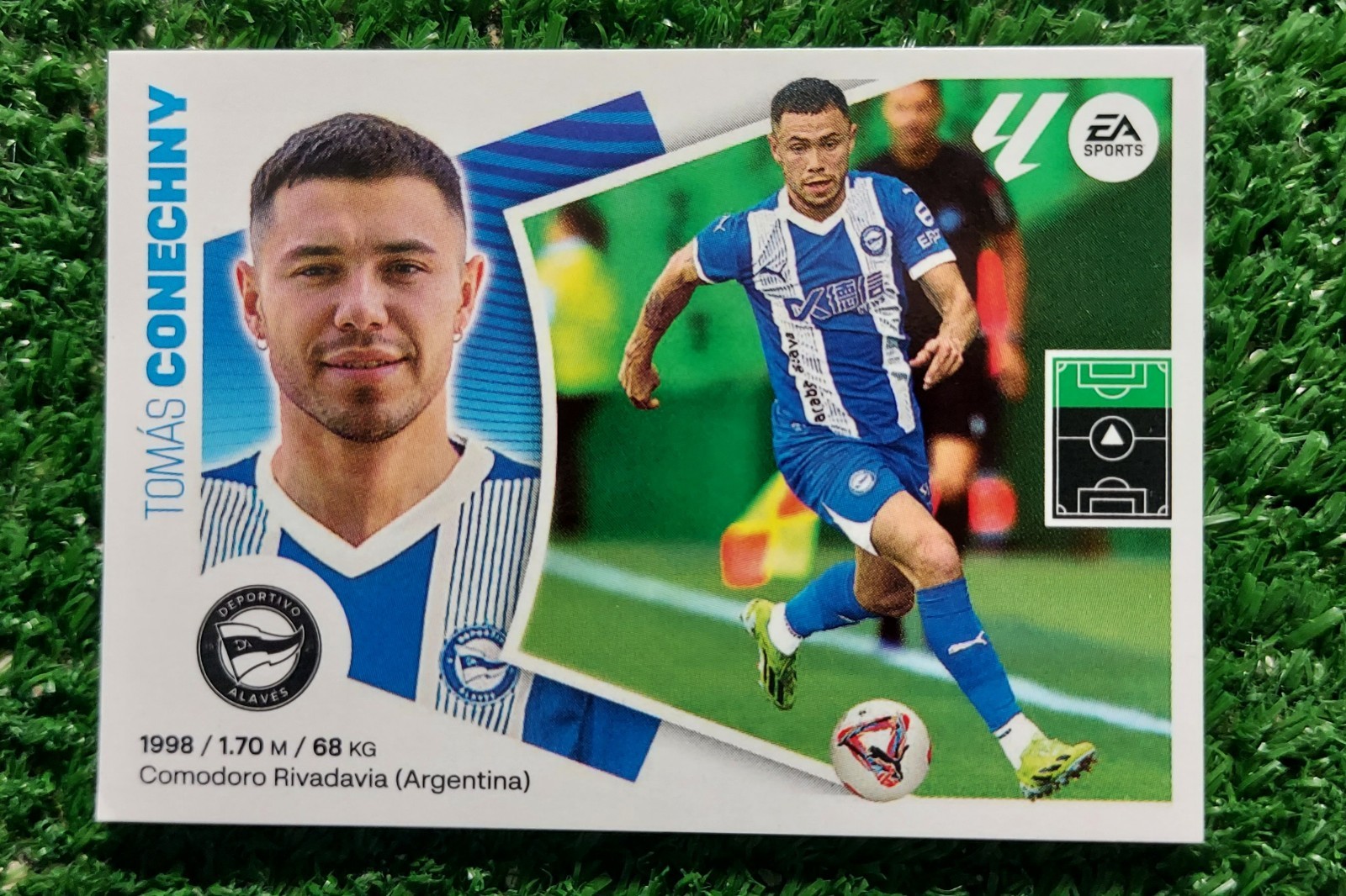 FIGURINA CALCIATORI PANINI LIGA 2024/25 DEPORTIVO ALAVES N°18 CONECHNY 2025 ⚽️
