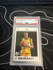 2007 Topps Kevin Durant #2 Rookie Card RC Seattle Supersonics PSA 9 Mint. rookie card picture